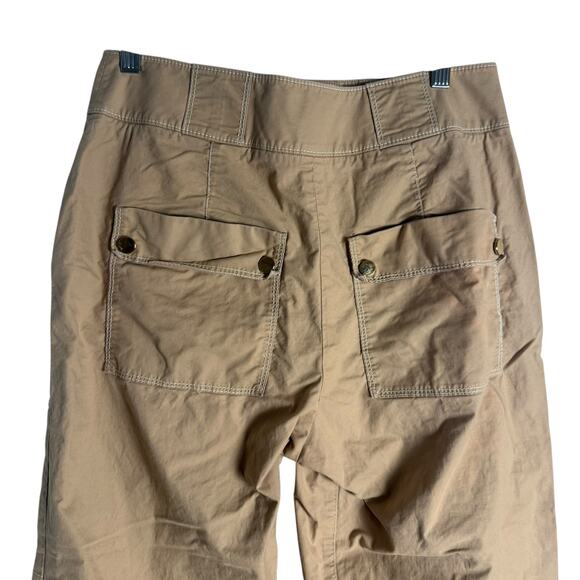 Veronica Beard Sigrid Khaki High Rise Wide Leg Cargo Utility Pants Size 6 - Picture 9 of 12